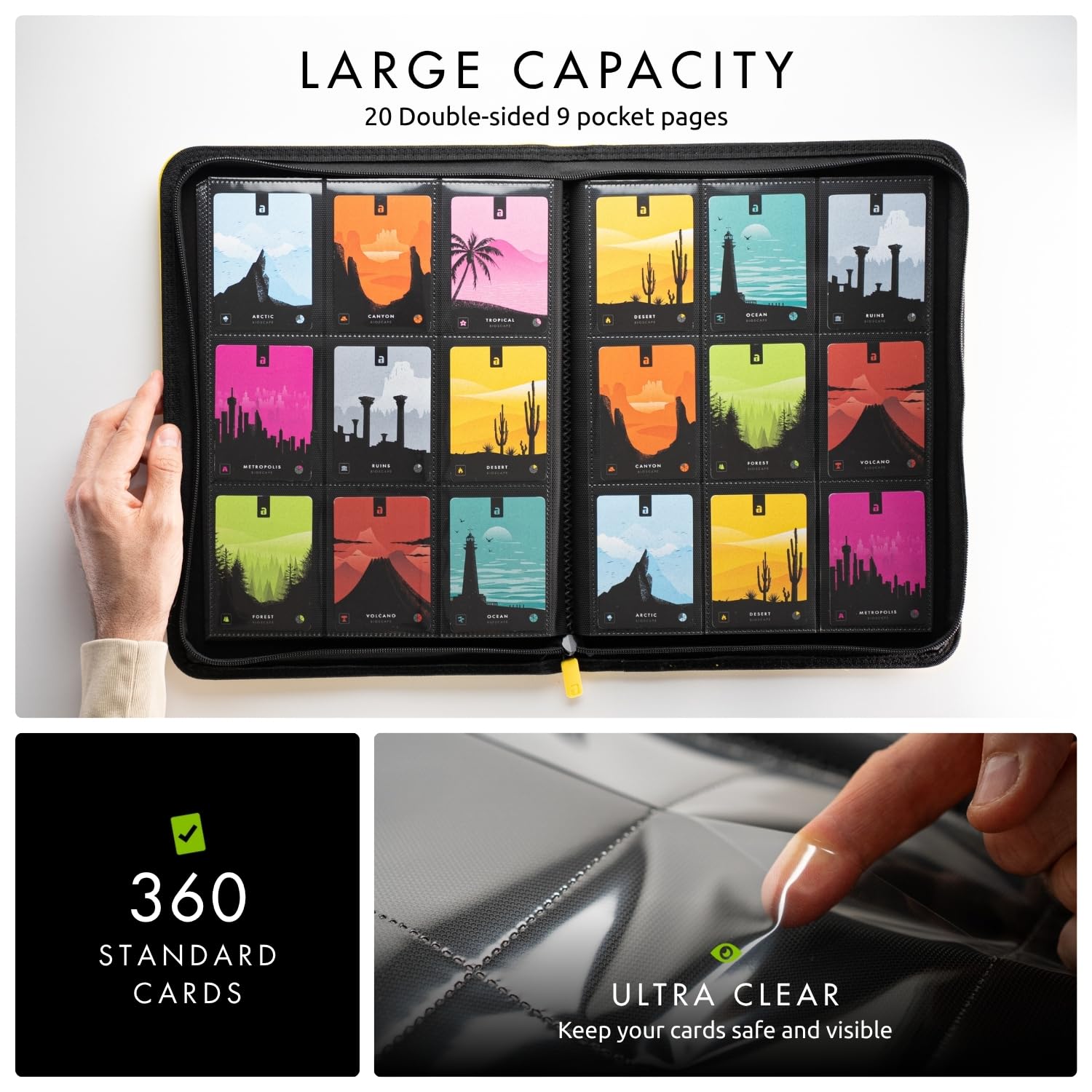 Amazon.com: Vault X 9 Pocket Trading Card Zip Binder, 360 Cards